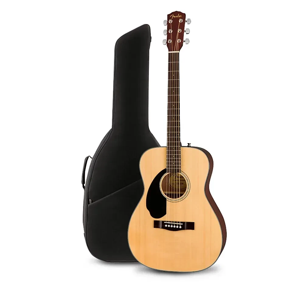 Fender CD-60S LH Dreadnought Left-Handed Acoustic Guitar With Bag Natural