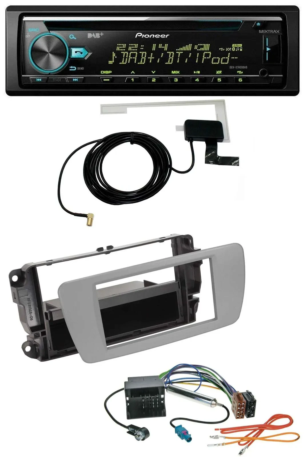 Автомагнитола Pioneer для Seat Ibiza (с 2008) CD USB AUX DAB