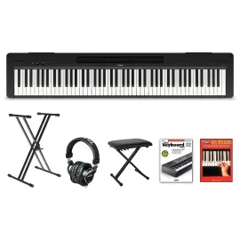 Yamaha P-143 88-Key Digital Piano Package Black Beginner Package