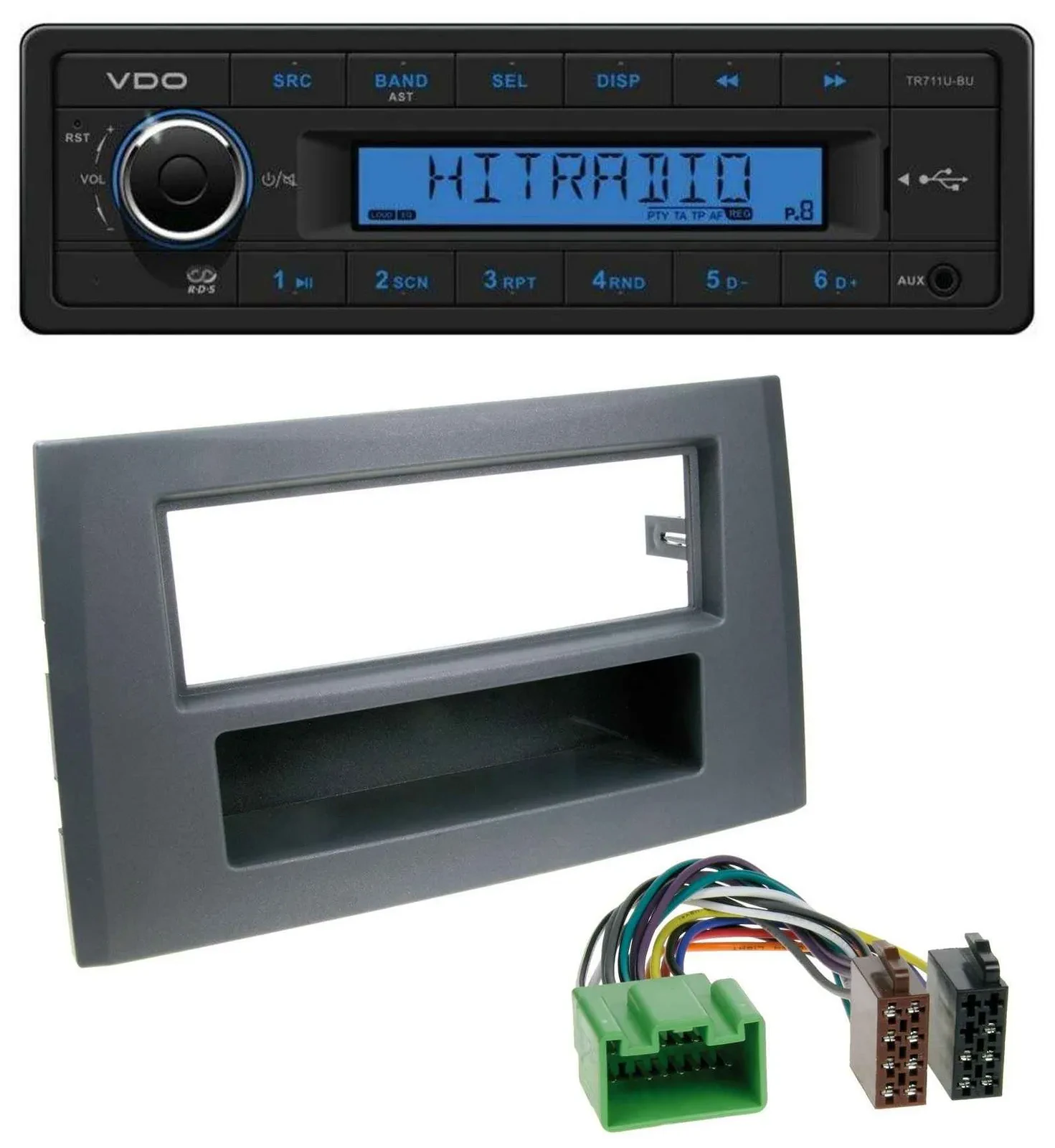 VDO AUX 1DIN MP3 USB Autoradio für Volvo XC90 (16 Pin, 2002-2014)