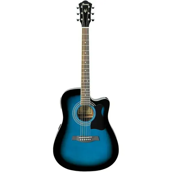 Электроакустическая гитара Ibanez V70CE Transparent Blue
