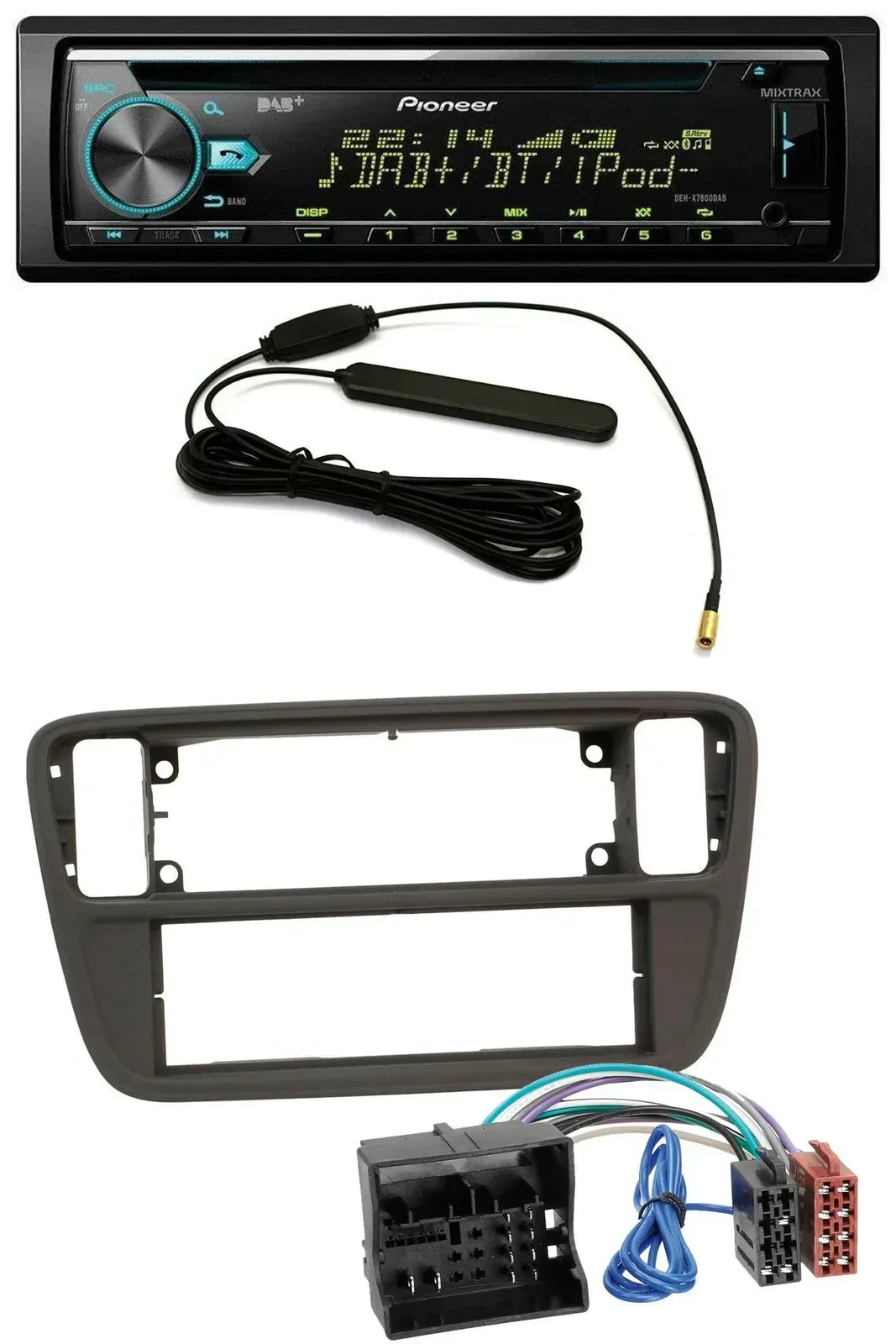 Автомагнитола для Seat Mii (с 2011) Pioneer CD/MP3, USB, AUX, DAB