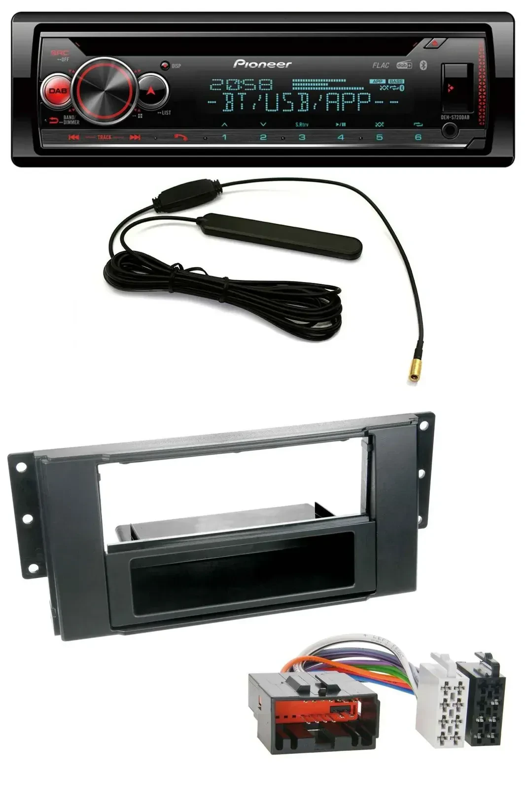 Автомагнитола для Land Rover Freelander 2007–2010 Pioneer USB DAB MP3 Bluetooth CD