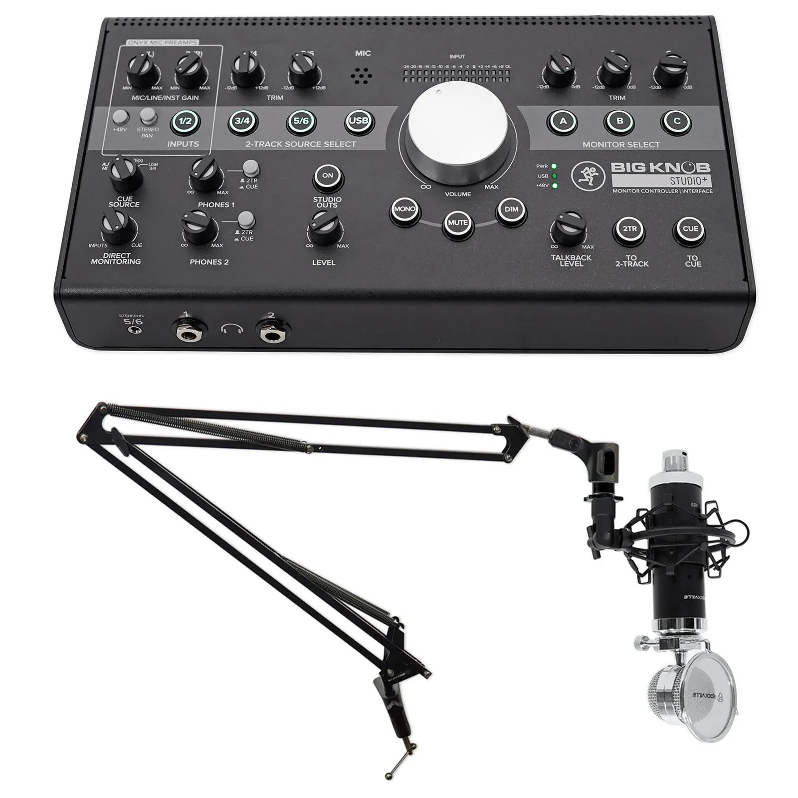 Комплект для подкастов Mackie Big Knob Studio++RCM03+DMS40