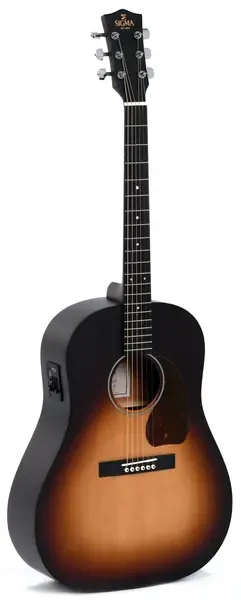 Электроакустическая гитара Sigma Guitars JM-SGE Slope Shoulder Dreadnought Satin Sunburst