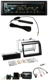 Автомагнитола Pioneer CD/MP3/DAB/USB для Fiat Ducato 2012–2015, поддержка управления с руля, черный глянец