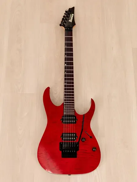 Электрогитара Ibanez J Custom Spot Model RG1502S HH Transparent Red w/gigbag Japan 1997