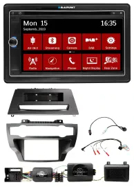 Blaupunkt Bluetooth DAB 2DIN USB DVD Lenkrad Autoradio für BMW X5 X6 07-13 E70 E