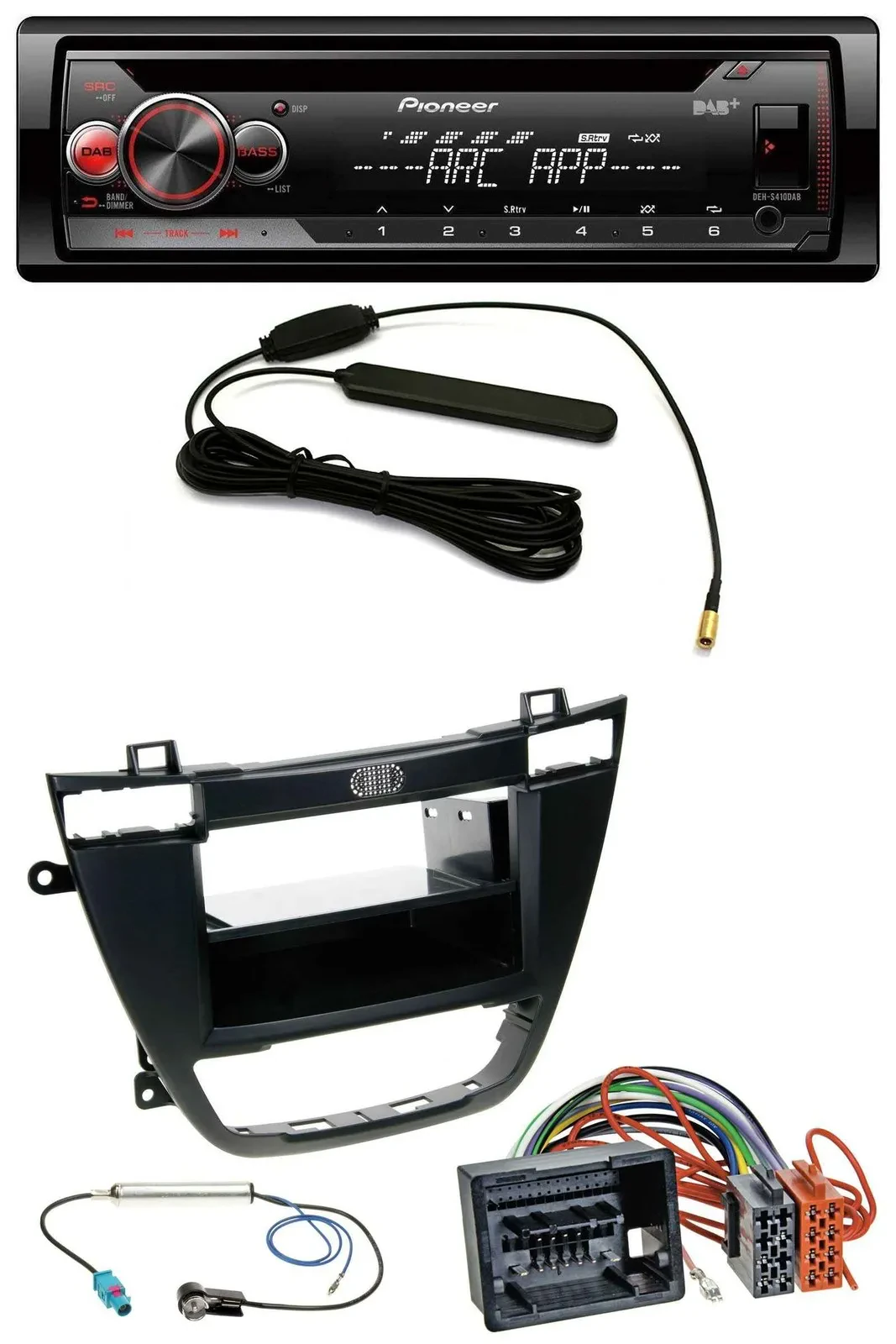 Pioneer CD USB AUX DAB MP3 Autoradio für Opel Insignia 2008-2013 schwarz
