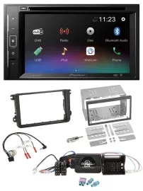 Pioneer Bluetooth Lenkrad USB 2DIN DAB DVD Autoradio für VW Passat Polo Scirocco