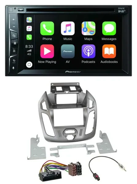 Pioneer MP3 USB DVD Bluetooth DAB 2DIN Autoradio für Ford Transit 12-18 Display