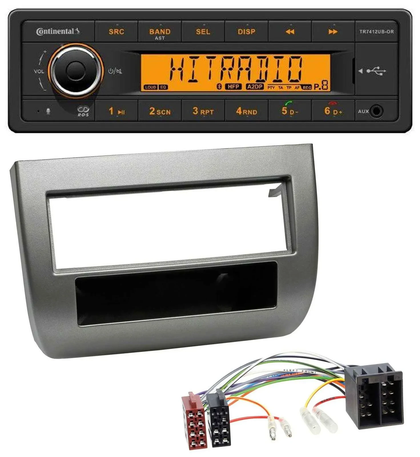 Continental MP3 Bluetooth AUX USB Autoradio für Lancia Y 843 03-11 dunkelsilberm