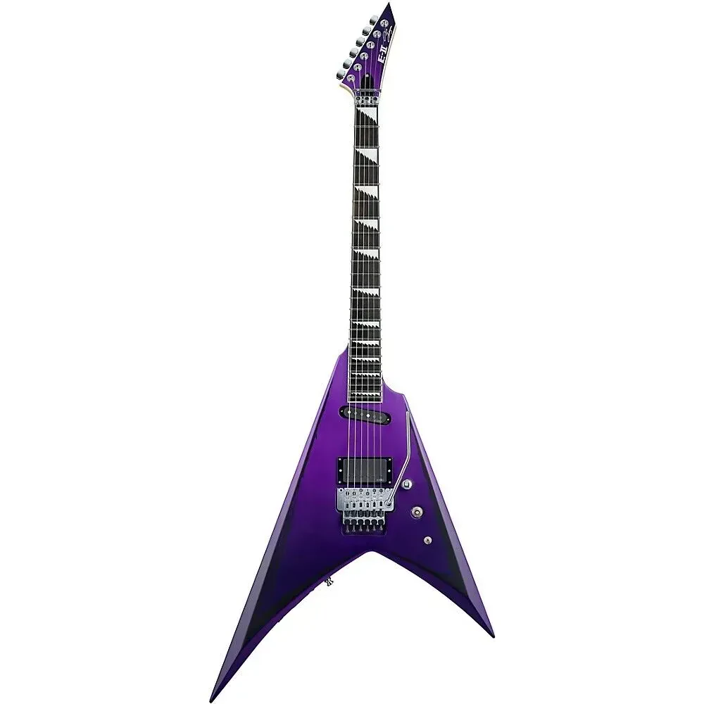 Электрогитара ESP E-II Ripped Alexi Laiho Signature Purple Fade Satin With Pinstripes с кейсом
