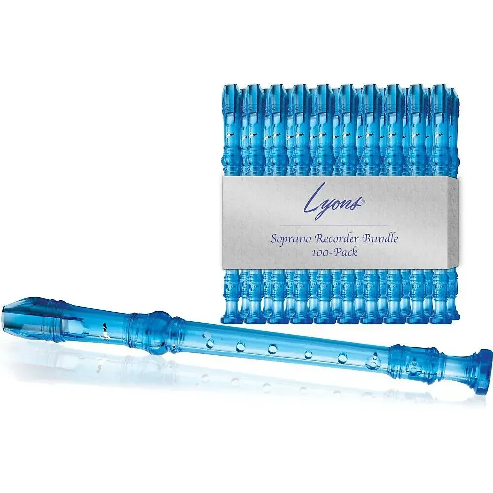 Блокфлейта Lyons Soprano Recorder Transparent Blue (100 штук)