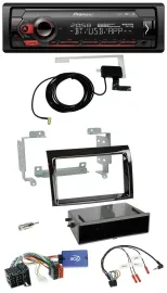 Автомагнитола для Fiat Ducato 2008–2011 Pioneer DAB, USB, Bluetooth, совместима с управлением на руле, цвет черный (piano black)