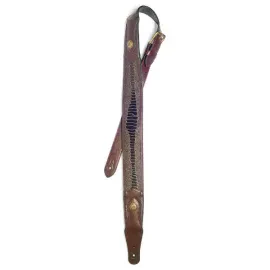 Ремень для гитары Stagg SPFL SNK DBRW Dark Brown