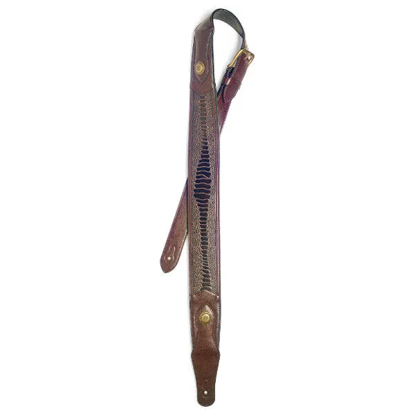 Ремень для гитары Stagg SPFL SNK DBRW Dark Brown