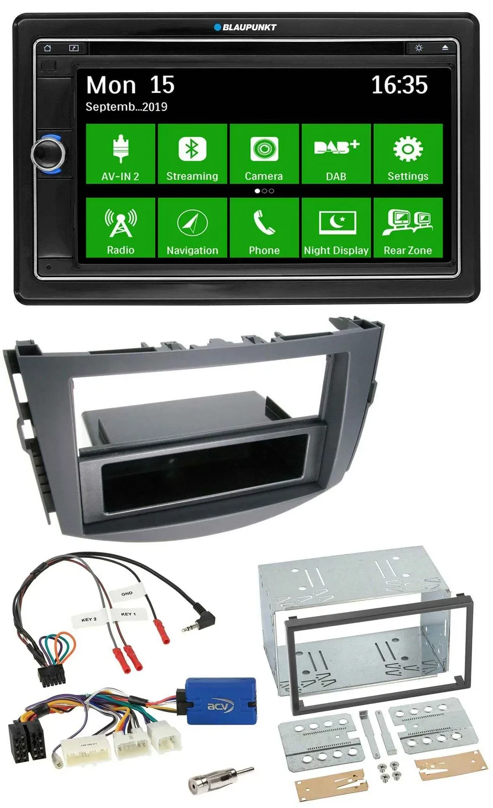Blaupunkt Bluetooth 2DIN Lenkrad DAB USB TMC Navigation für Toyota RAV 4 ab 2011