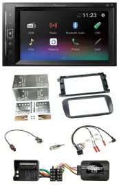 Pioneer DAB Lenkrad 2DIN Bluetooth USB Autoradio für Ford Focus C Max Galaxy Pro
