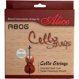 Струны для виолончели Alice A806 Nickel Chromium 4/4