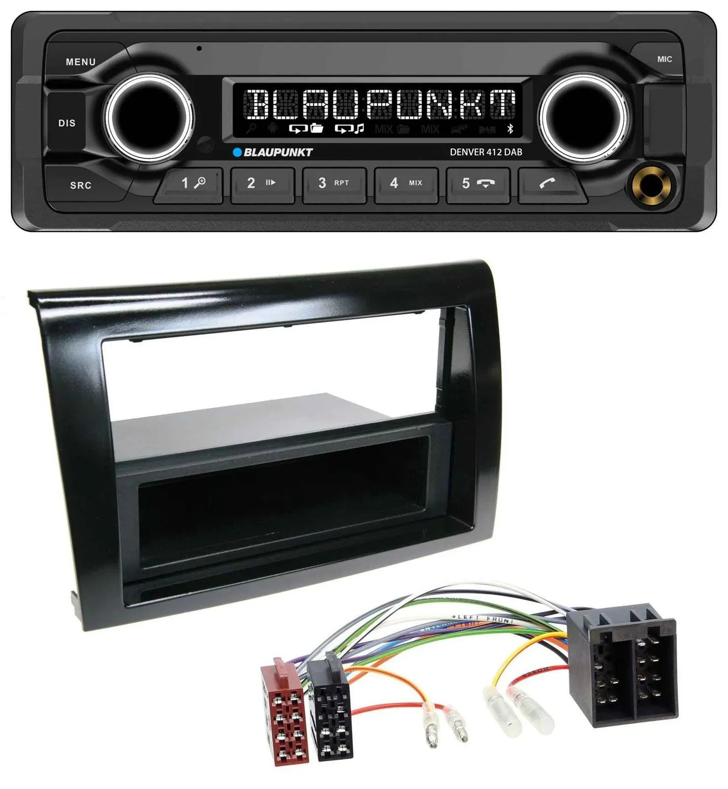 Blaupunkt Bluetooth DAB MP3 USB Autoradio für Fiat Bravo (ab 2007)