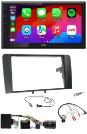 JVC Bluetooth 2DIN Lenkrad DAB USB Autoradio für Audi A3 8P 03-12 Bose Aktivsyst