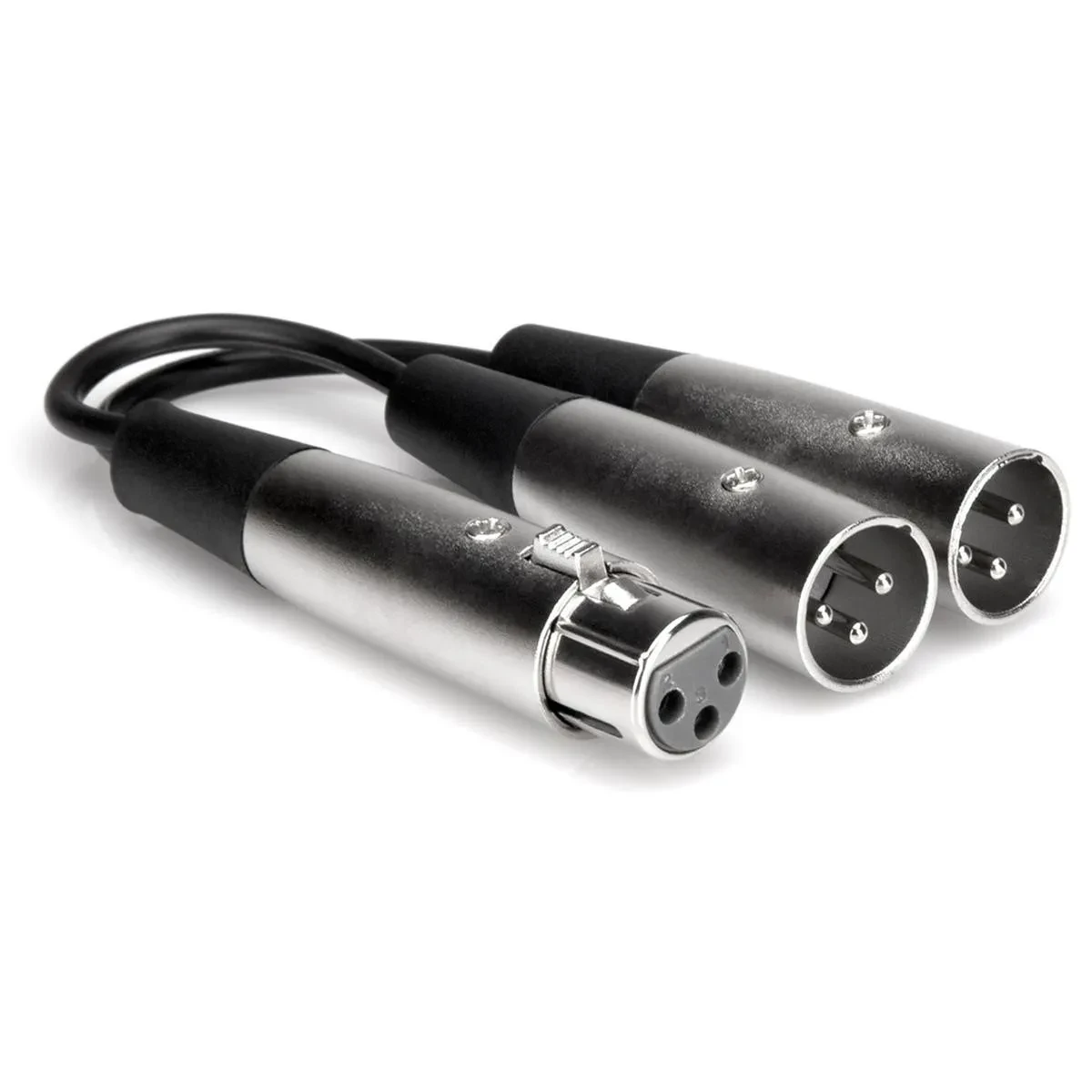 Hosa Technology 18" XLR3F to Dual XLR3M Y Cable