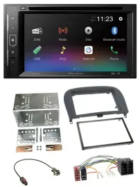 Pioneer Bluetooth MP3 USB 2DIN DAB DVD Autoradio für Mercedes SL-Klasse 2001-201