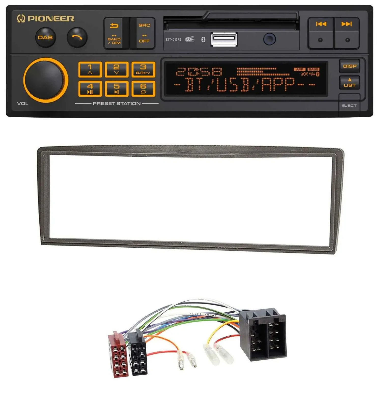 Pioneer DAB MP3 USB Bluetooth Autoradio für Alfa Romeo GTV (ab 2004)