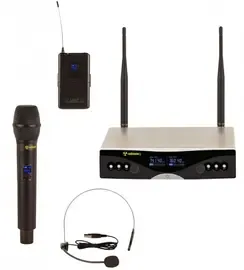 Микрофонная радиосистема Radiowave UHH-400 с 1 головным и 1 ручным микрофонами