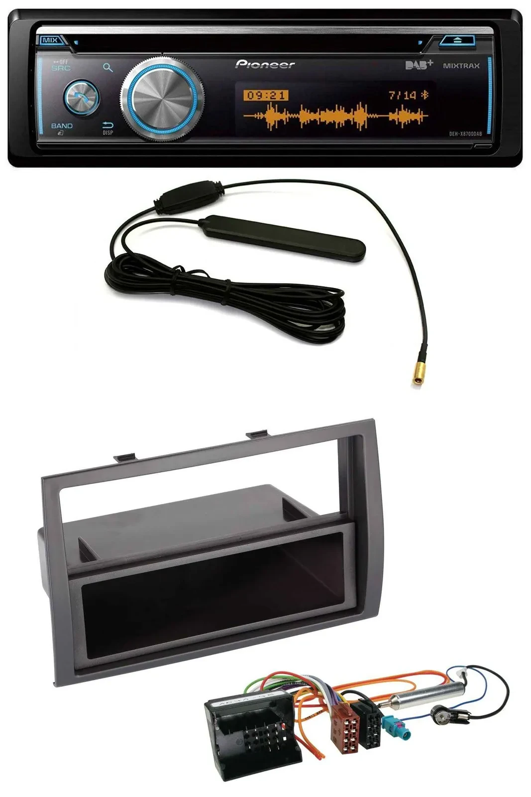 Автомагнитола для Citroen Jumper 2006–2011 Pioneer CD/USB/Bluetooth/DAB, MP3, Quadlock