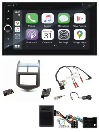 Blaupunkt DAB USB Bluetooth Lenkrad 2DIN TMC Navigation für Chevrolet Aveo ab 11