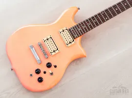 1980s Kawai F-1 Jr Vintage Neck Through Guitar Fruits Color Cherry (Pink), Japan