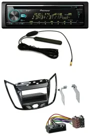 Pioneer CD MP3 AUX DAB USB Autoradio für Ford C-Max Kuga Klavierlack schwarz