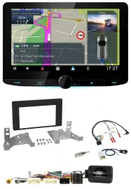 Kenwood Bluetooth DAB TMC 2DIN Lenkrad USB Navigation für Toyota Aygo ab 22 AB7