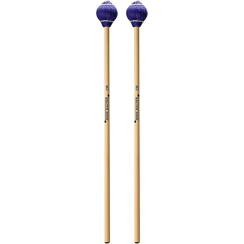 Mike Balter Pro Vibe Series Rattan Mallets 23 Blue Cord Medium