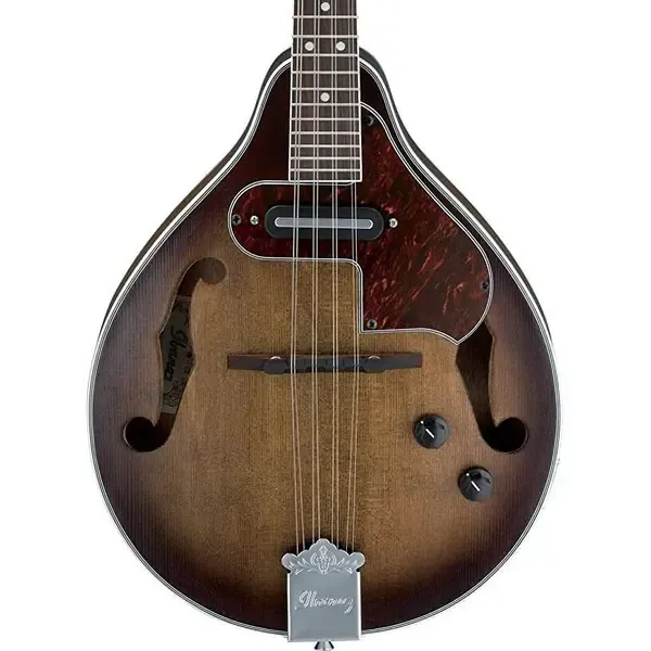 Электроакустическая мандолина Ibanez M510E A-Style Open Pore Vintage Sunburst