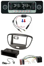 Dietz MP3 DAB Bluetooth USB Autoradio für Hyundai i10 2008-2013 dunkelsilber