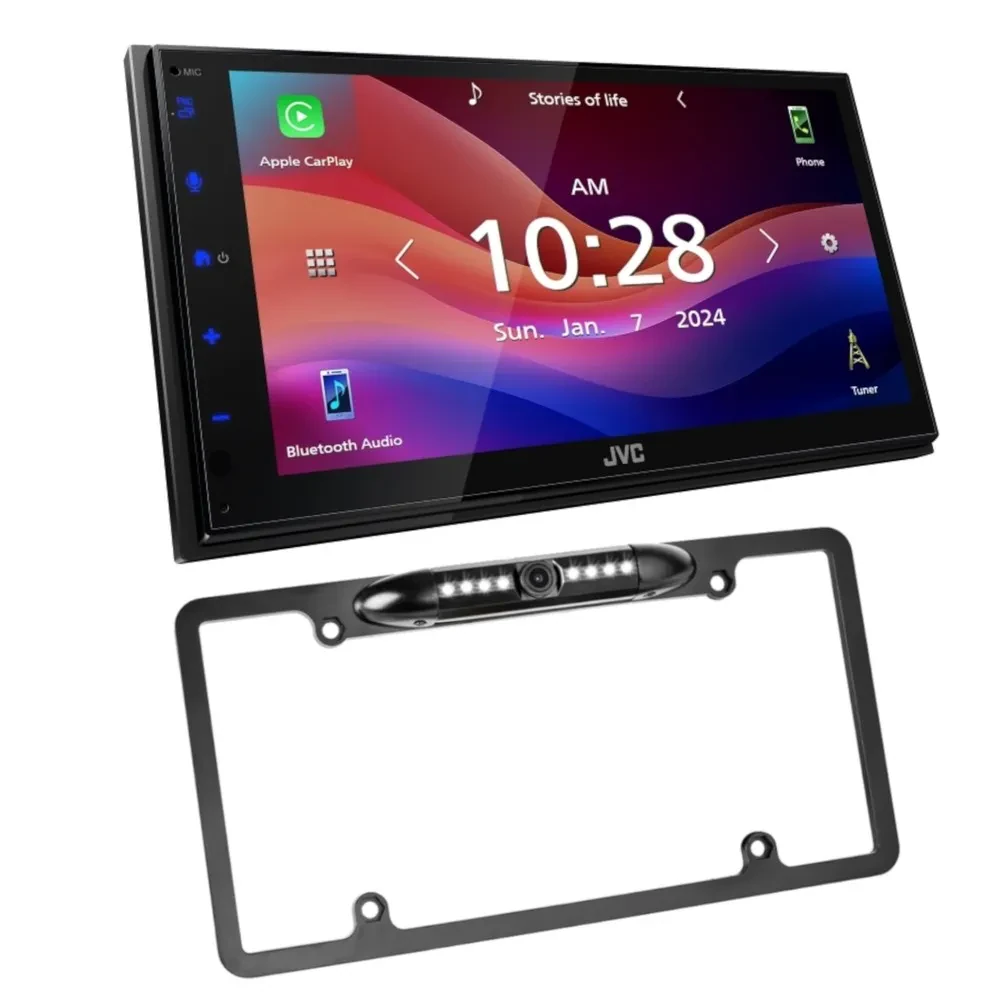 JVC KW-M690BW Digital Multimedia Receiver w/ 50% Off Belva BLPCAM2 Backup Cam