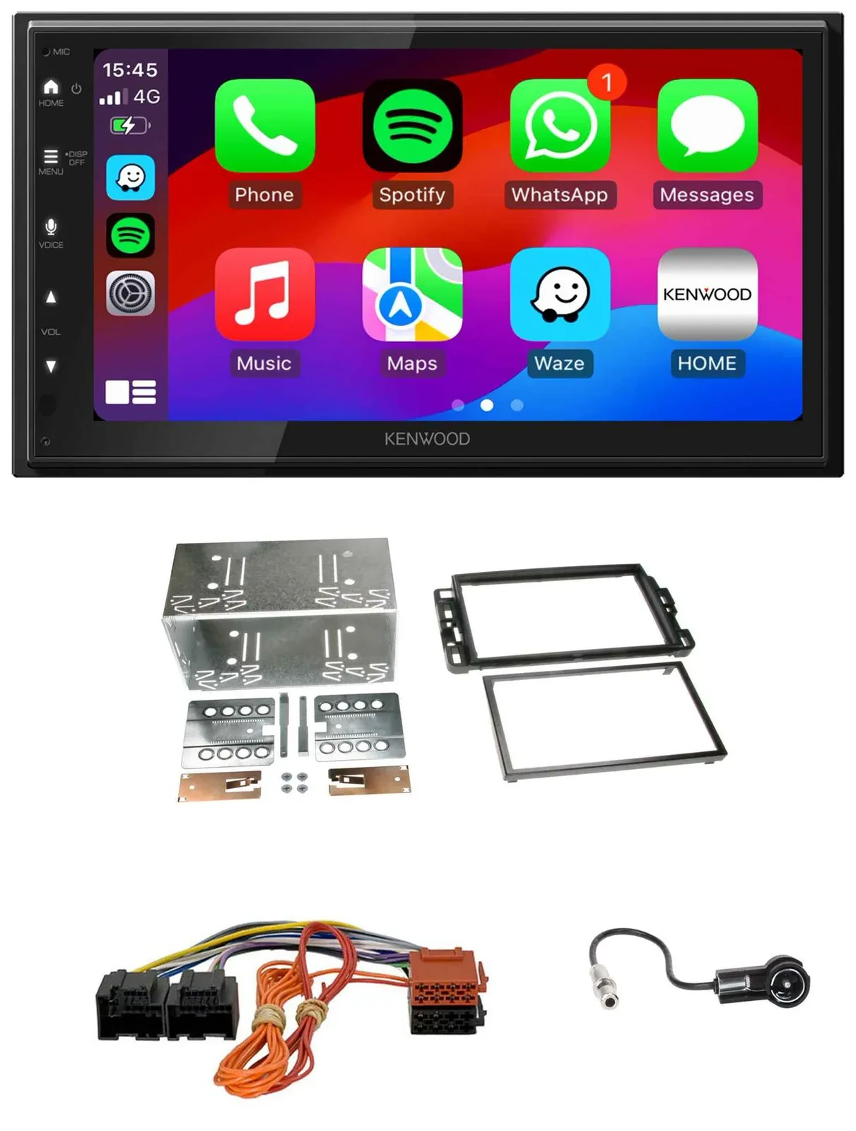 Автомагнитола Kenwood 2-DIN MP3 USB DAB Bluetooth для Cadillac BLS (2006–2010)