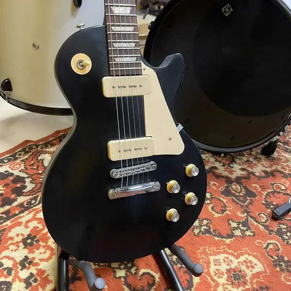 Электрогитара Gibson Les Paul Studio 60s Tribute P90 Black w/gigbag USA 2016