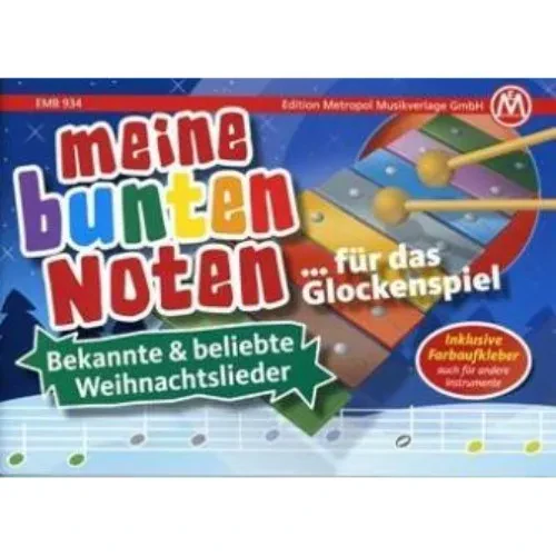 Edition Metropol - Meine bunten Noten f. das Glockenspiel Weihnachtslieder | Neu