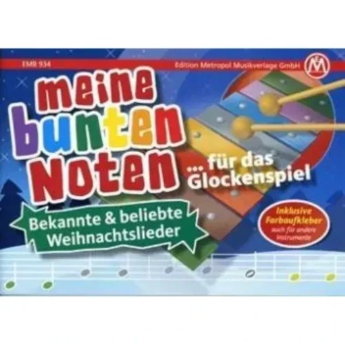 Ноты для глокеншпиля Edition Metropol Meine bunten Noten f. das Glockenspiel Weihnachtslieder