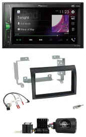 Pioneer 2DIN Lenkrad DAB USB Bluetooth Autoradio für Fiat Ducato 06-08 schwarz P