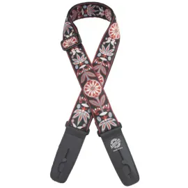 Ремень для гитары Lock-It Straps LIS-305-J39 Retro Series Black Floral