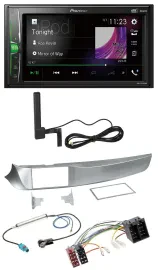 Автомагнитола для Alfa Romeo Giulietta Pioneer 2-DIN, Bluetooth, DAB, MP3, AUX (2010–2013)