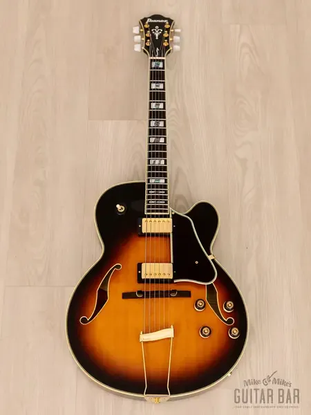 Полуакустическая электрогитара Ibanez AF200 Artstar Prestige Archtop Brown Sunburst Japan 2015 w/ Super 58, Case & Tags