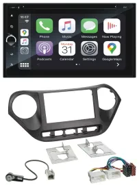Blaupunkt 2DIN Bluetooth DAB USB DVD MP3 Autoradio für Hyundai i10 (ab 2013)