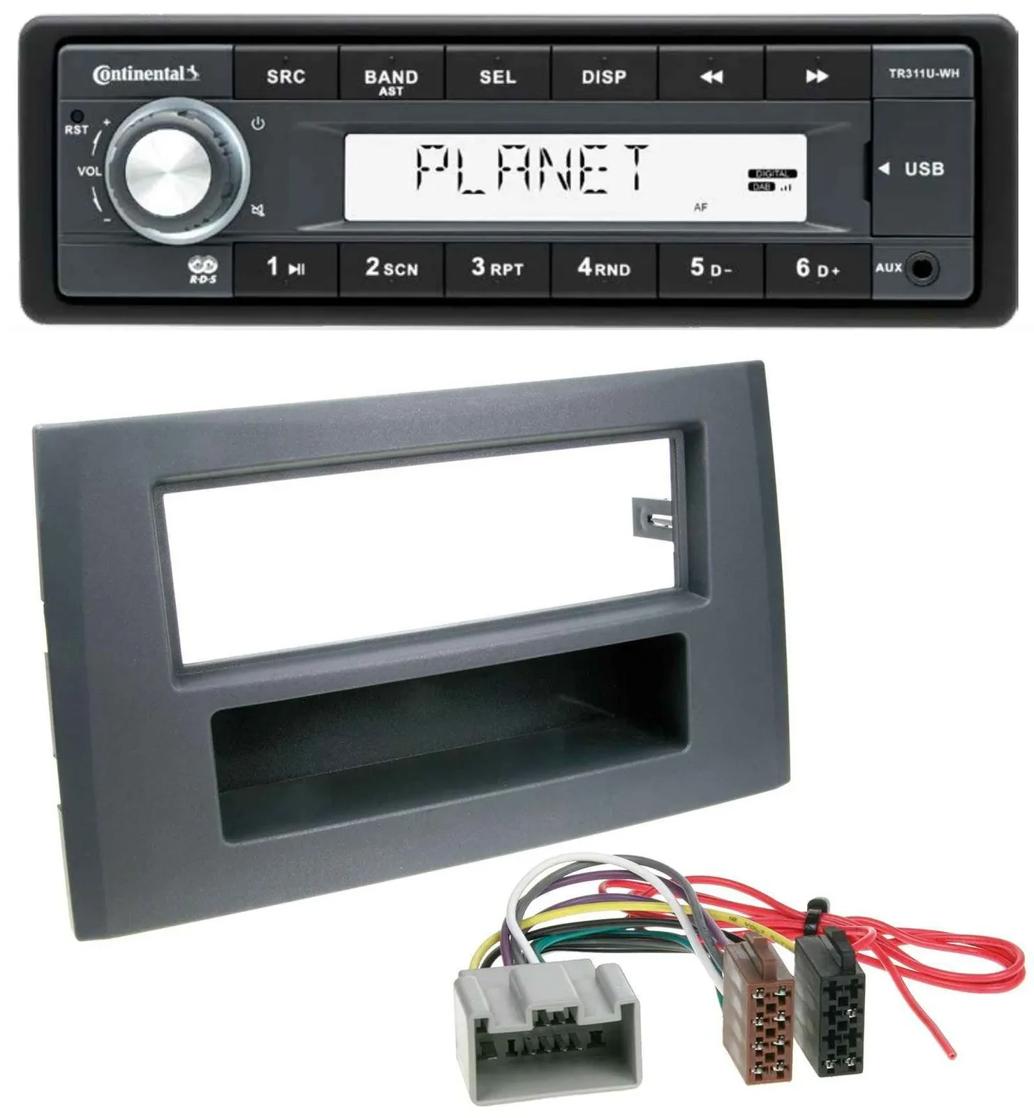 Continental USB MP3 AUX 1DIN Autoradio für Volvo XC90 (14 Pin, 2002-2014)