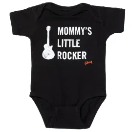 GIBSON Mommy's Little Rocker Les Paul Onesie (Black) 6/12 Monate